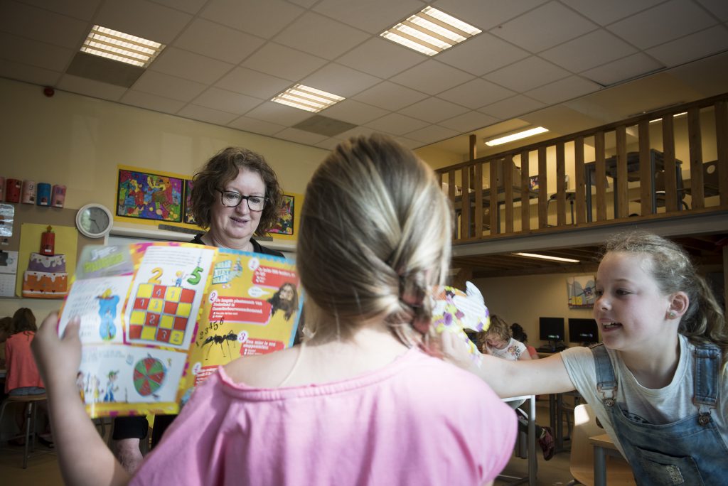 In de klas bij Annemarie Bon in Moergestel